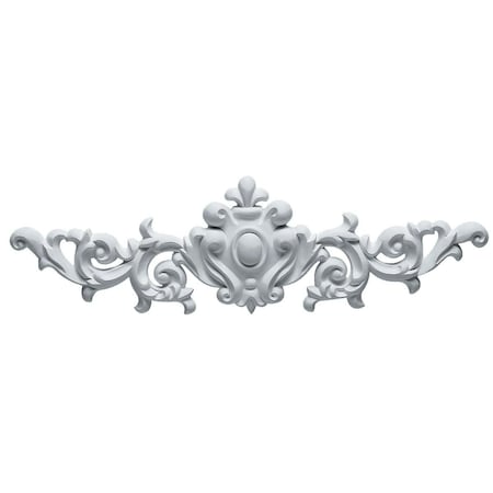 Ekena Millwork 16 3/8"W  x 4 3/4"H x  3/4"P Marcella Medium Leaf with Scrolls Onlay ONL16X04X01MA